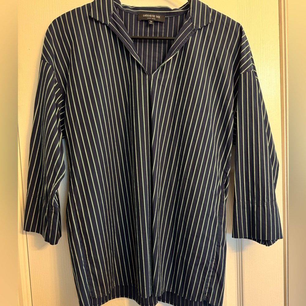 Lafayette 148 Structured Blouse